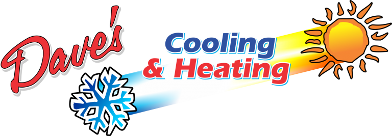 company logo, dave's cooling and heating